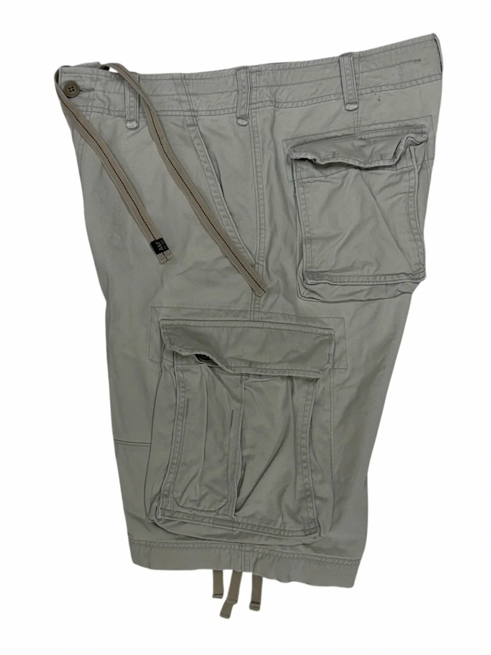 Vintage Abercrombie & Fitch Military Cargo Shorts Men 33 Beige Paratrooper Baggy